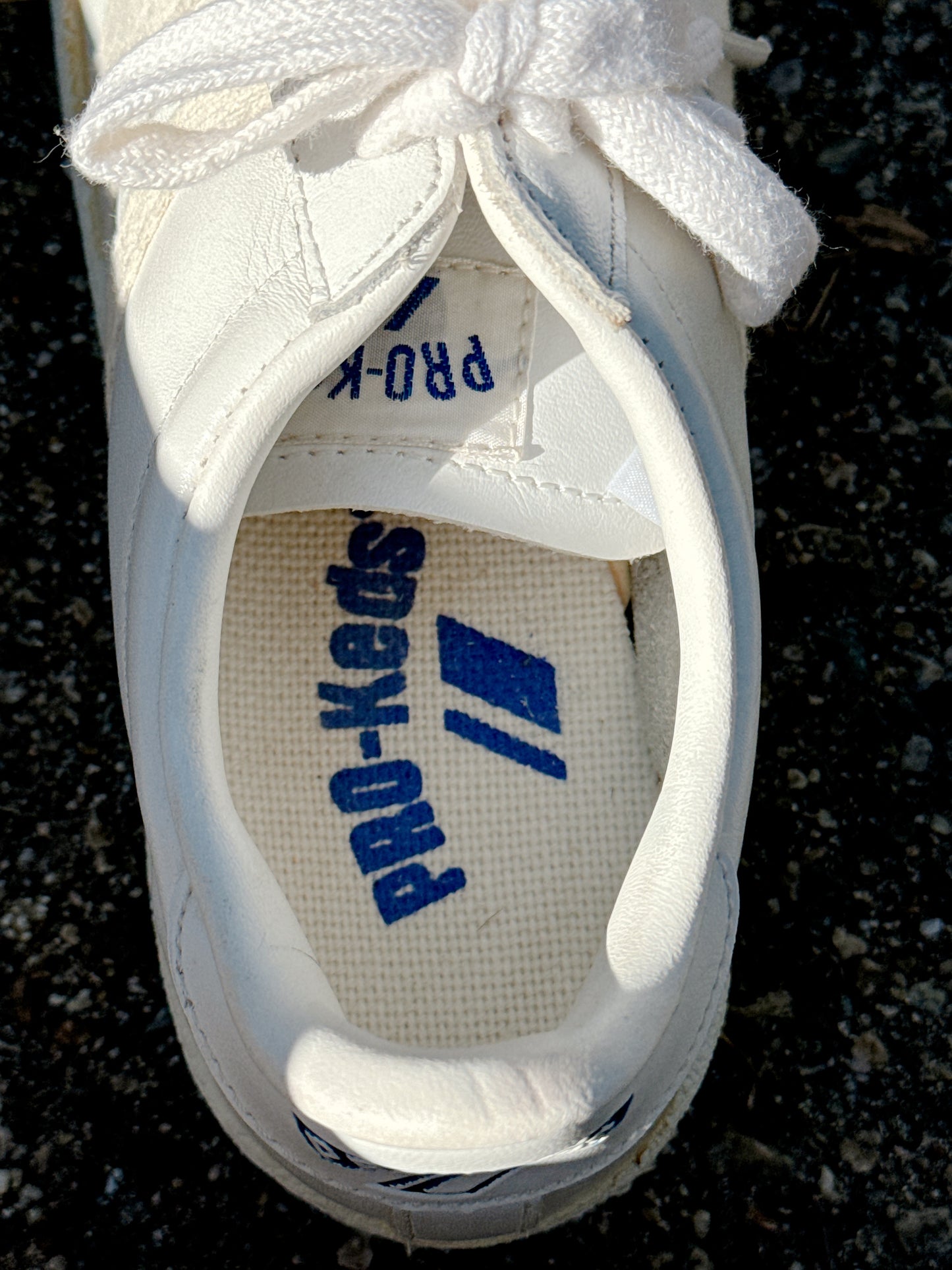 1970s White Leather Sneakers by Pro-Keds Size 5