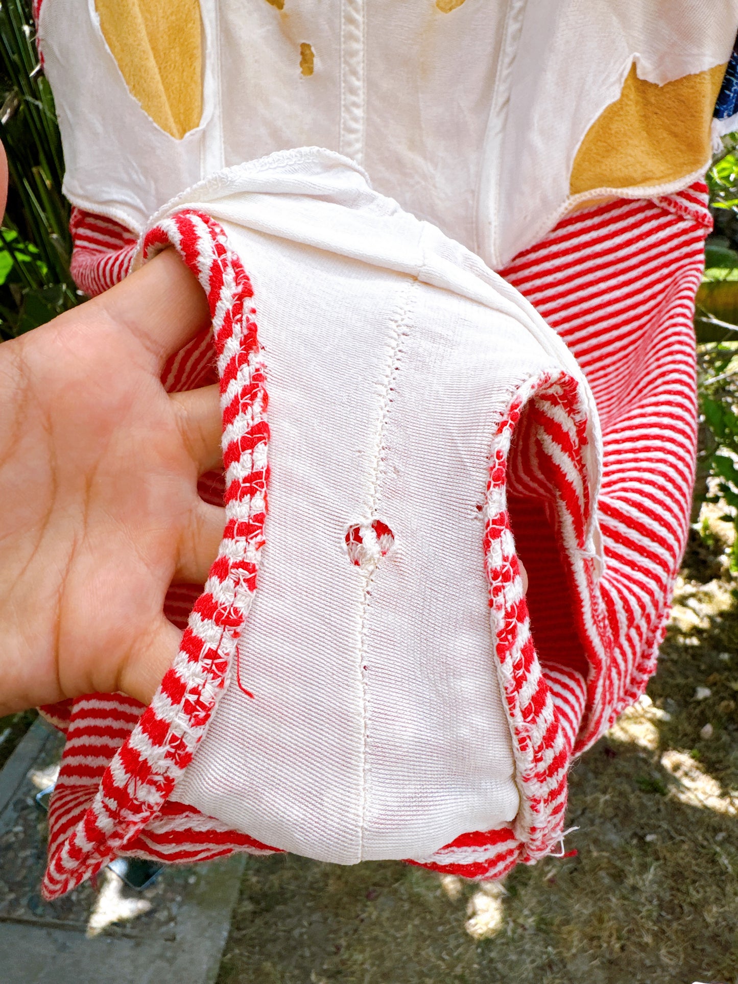 1950s Red & White Striped Bathing Suit by Maurice Handler