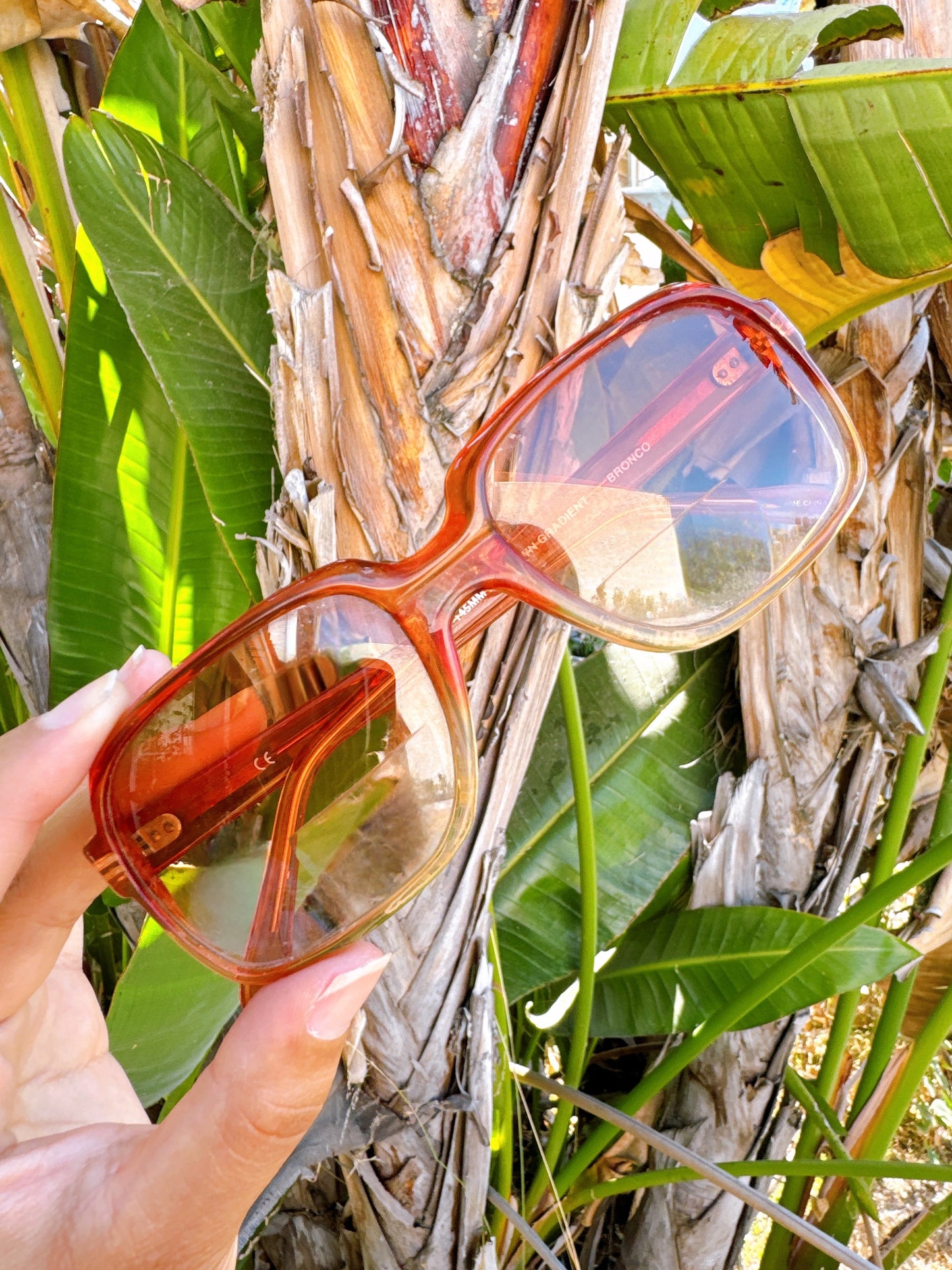 1970s Brown Gradient Bronco Sunglasses