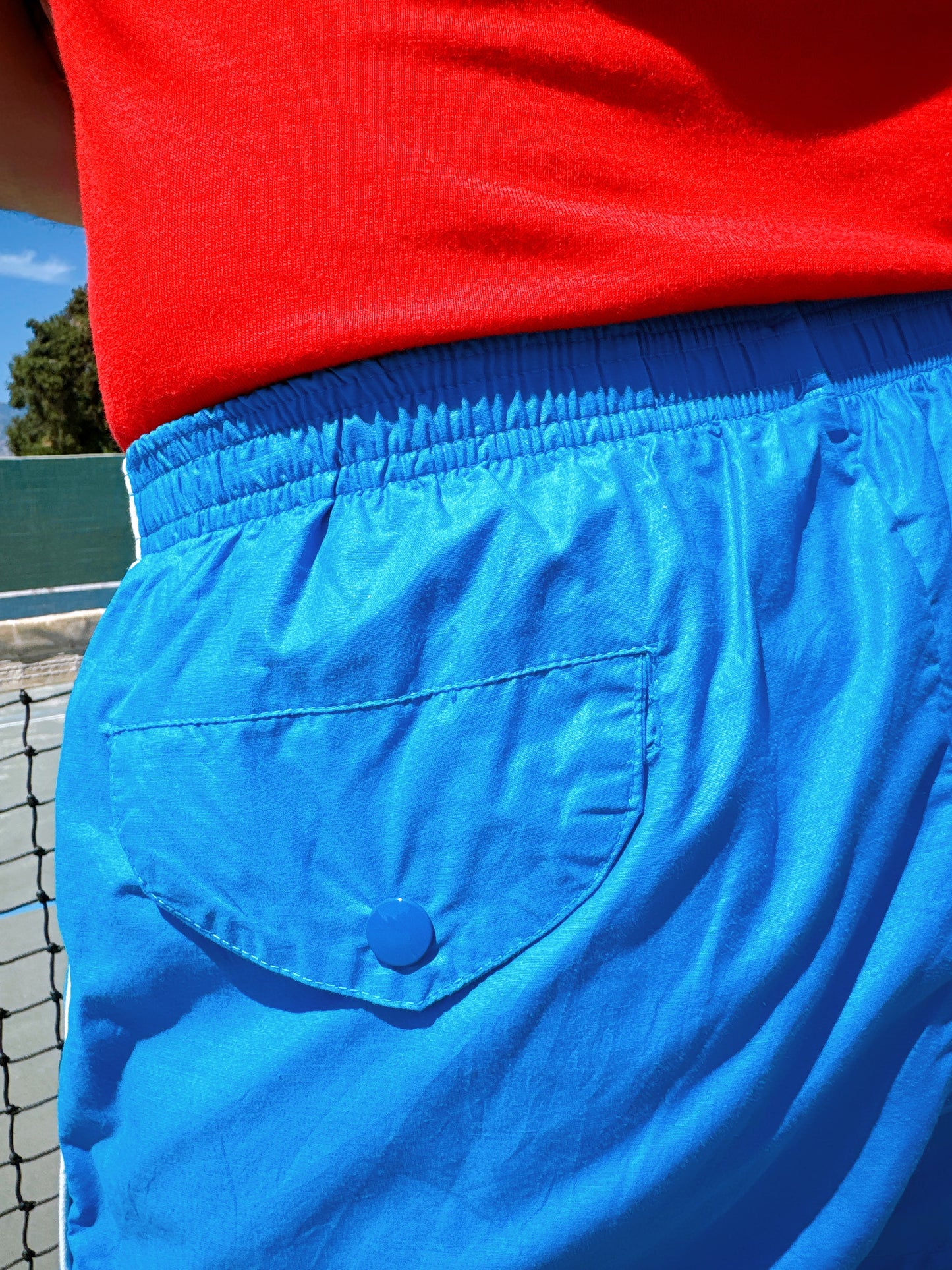 1970s Blue & White Gym Shorts