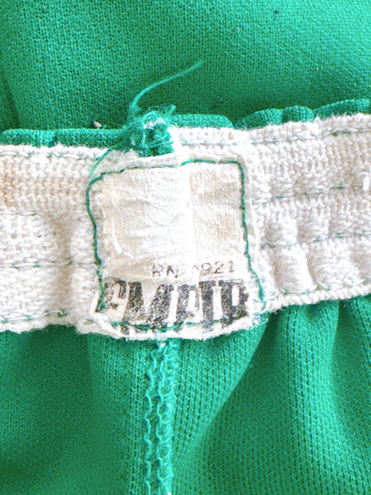 1970s Green & White Gym Shorts