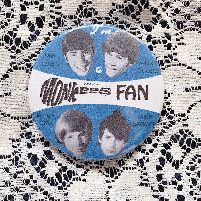 I’m a Official Monkees Fan Vintage Reproduction Pin