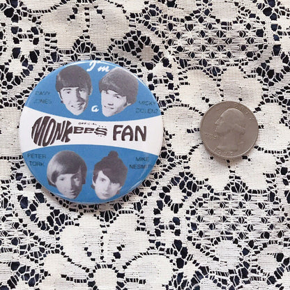 I’m a Official Monkees Fan Vintage Reproduction Pin